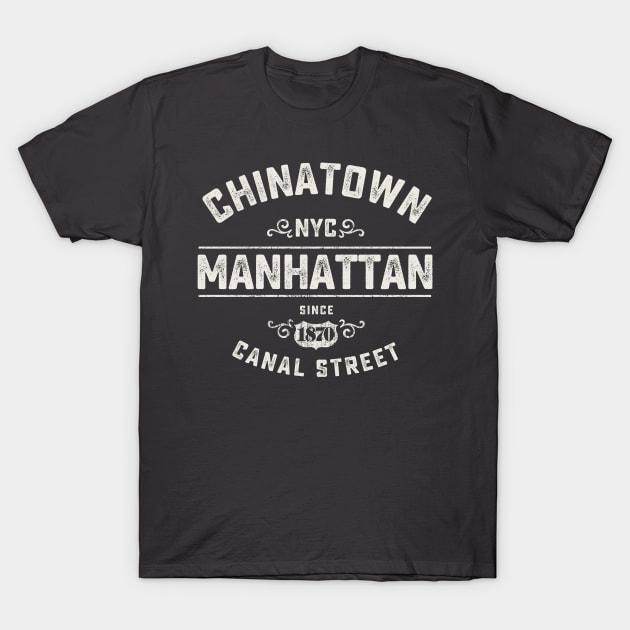 NYC Cninatown T-Shirt by Designkix